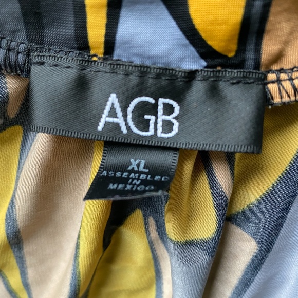AGB Yellow / Gold  3/4 Sleeve Light XL Top - Picture 3 of 5